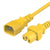 World Cord C14 C15 15A 250V 14/3 SJT Power Cord - Yellow