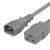 World Cord C14 to C19 15A 250V 14AWG SJT Power Cord - Gray