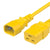 World Cord C14 to C19 15A 250V 14AWG SJT Power Cord - Yellow