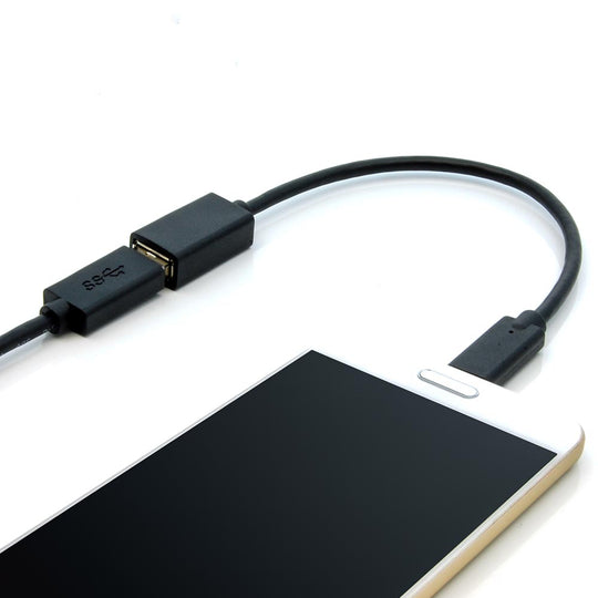 8 Inch USB Type C Male to USB3.0 (G1) A-Female Cable