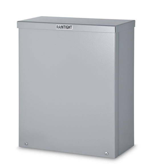 Austin AB-12124RBG 12x12x4 Type 3R Raintight Screwcover Box - Painted ANSI 61 Gray