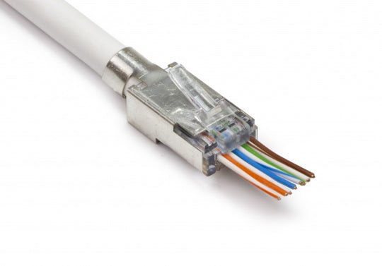 PlatinumTools EZ-RJ45 Cat5e/6 Shielded, External Ground Connectors - 50/Jar
