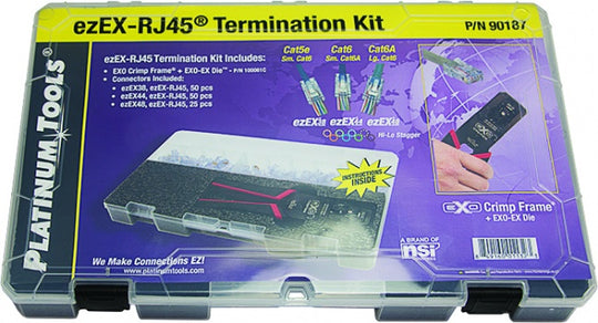 Platinum Tools 90187 ezEX-RJ45 Termination Kit