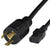 World Cord NEMA L5-30P to C13 15A 125V 14/3 SJT Power Cord - Black
