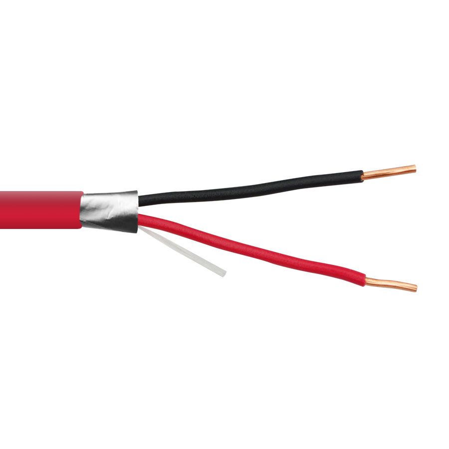 Cavo Per Allarme Antincendio Prysmian/Carol 18/2C - 100 Piedi (30,5 Mt) - Rosso - FPLR