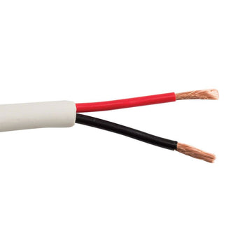 SCP Speaker Cable, LSZH, 2C/16 AWG 65 Strand Oxygen Free Copper, White - 500ft Box