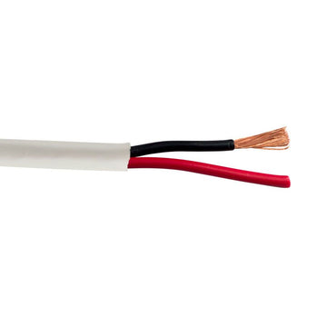 SCP 2C/16 AWG 26 Strand BC, Standard Speaker Cable, PVC JKT, White - 1000ft/305m Box