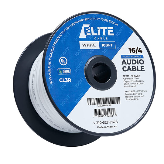 ABA Elite 16/4 65 Strand Speaker Wire, CL2/CL3R
