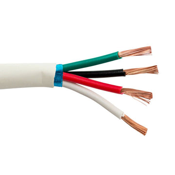 SCP 4C/16 AWG Stranded Shielded Plenum, White - 1000ft Spool