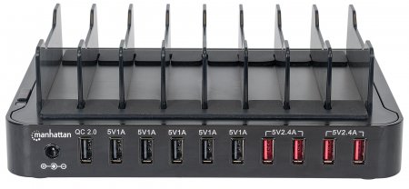 Manhattan 10-Port USB Charging Station, 180009