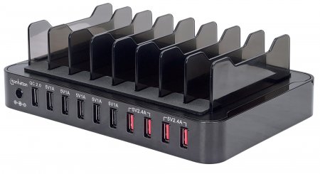 Manhattan 10-Port USB Charging Station, 180009