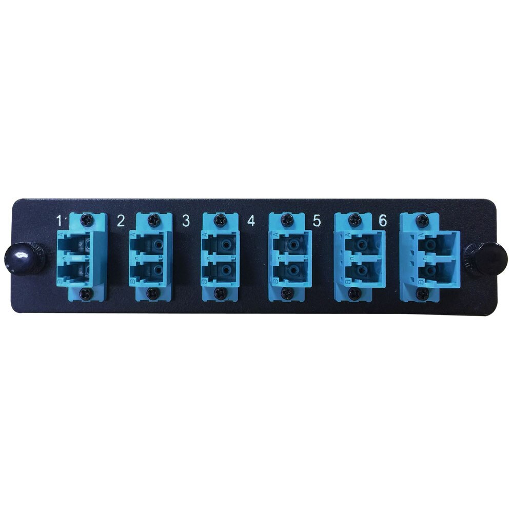 Fiber Adapter Panel with 6 LC Duplex Adapters/Ports – FireFold
