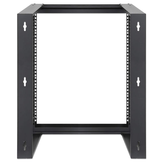 Intellinet 19" Wall Mount Open Frame Network Rack, Front-Hinged Swing Frame - 12U