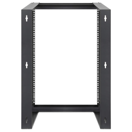 Intellinet 19" Wall Mount Open Frame Network Rack, Front-Hinged Swing Frame - 15U