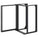Intellinet 19" Wall Mount Open Frame Network Rack, Front-Hinged Swing Frame - 15U