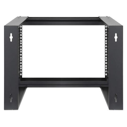 Intellinet 19" Wall Mount Open Frame Network Rack, Front-Hinged Swing Frame - 6U