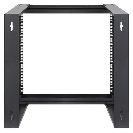 Intellinet 19" Wall Mount Open Frame Network Rack, Front-Hinged Swing Frame - 9U