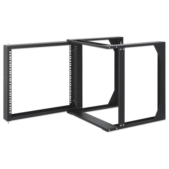 Intellinet 19" Wall Mount Open Frame Network Rack, Front-Hinged Swing Frame - 9U