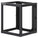 Intellinet 19" Wall Mount Open Frame Network Rack, Rear-hinged Swing Frame - 12U