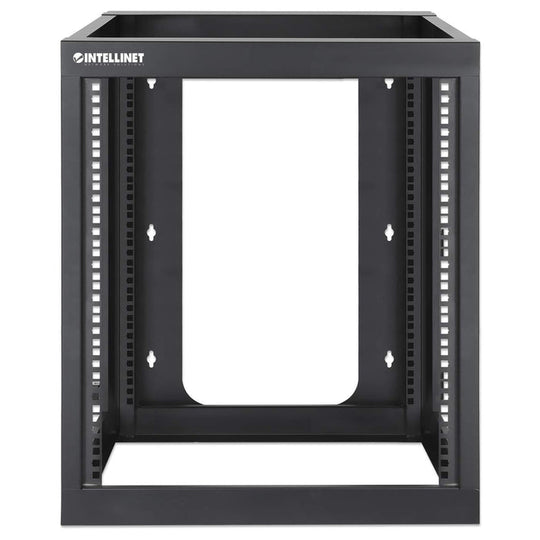 Intellinet 19" Wall Mount Open Frame Network Rack, Rear-hinged Swing Frame - 12U
