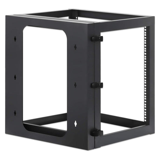 Intellinet 19" Wall Mount Open Frame Network Rack, Rear-hinged Swing Frame - 12U