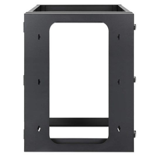Intellinet 19" Wall Mount Open Frame Network Rack, Rear-hinged Swing Frame - 12U
