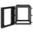 Intellinet 19" Wall Mount Open Frame Network Rack, Rear-hinged Swing Frame - 12U