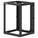 Intellinet 19" Wall Mount Open Frame Network Rack, Rear-hinged Swing Frame - 15U