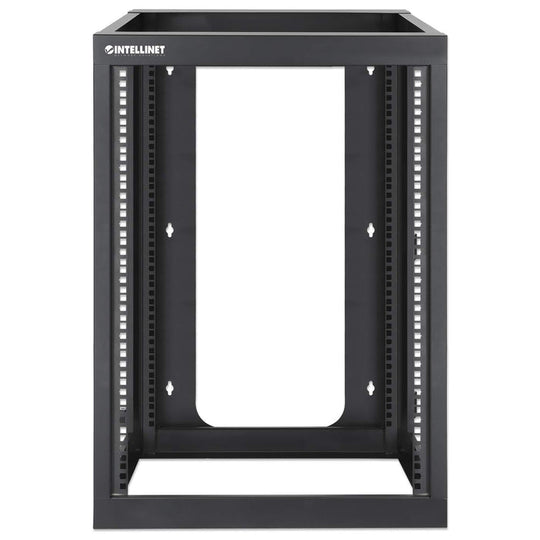 Intellinet 19" Wall Mount Open Frame Network Rack, Rear-hinged Swing Frame - 15U