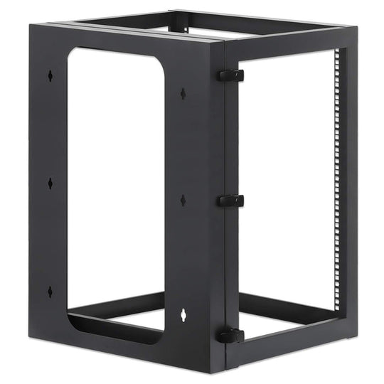 Intellinet 19" Wall Mount Open Frame Network Rack, Rear-hinged Swing Frame - 15U