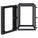 Intellinet 19" Wall Mount Open Frame Network Rack, Rear-hinged Swing Frame - 15U
