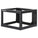 Intellinet 19" Wall Mount Open Frame Network Rack, Rear-hinged Swing Frame - 6U