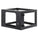 Intellinet 19" Wall Mount Open Frame Network Rack, Rear-hinged Swing Frame - 6U