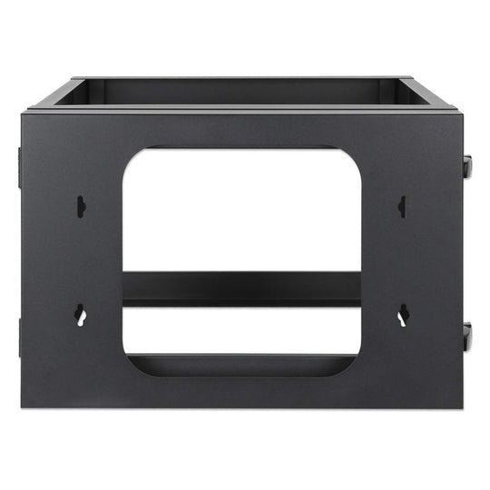 Intellinet 19" Wall Mount Open Frame Network Rack, Rear-hinged Swing Frame - 6U