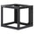 Intellinet 19" Wall Mount Open Frame Network Rack, Rear-hinged Swing Frame - 9U