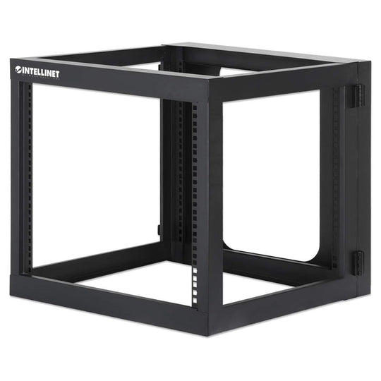 Intellinet 19" Wall Mount Open Frame Network Rack, Rear-hinged Swing Frame - 9U