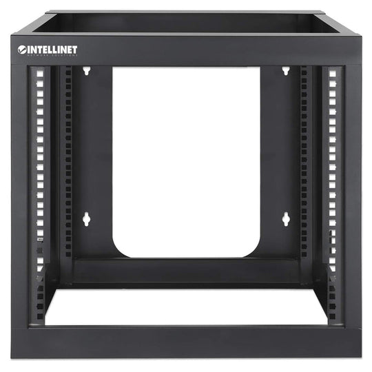 Intellinet 19" Wall Mount Open Frame Network Rack, Rear-hinged Swing Frame - 9U