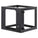 Intellinet 19" Wall Mount Open Frame Network Rack, Rear-hinged Swing Frame - 9U