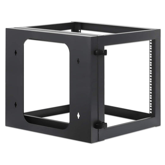 Intellinet 19" Wall Mount Open Frame Network Rack, Rear-hinged Swing Frame - 9U