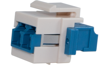 Techlogix Networx S2D-KS-LCLC Fiber optic keystone adapter -- duplex LC to LC -- OS2