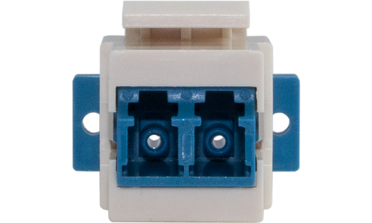 Techlogix Networx S2D-KS-LCLC Fiber optic keystone adapter -- duplex LC to LC -- OS2