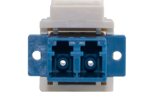 Techlogix Networx S2D-KS-LCLC Fiber optic keystone adapter -- duplex LC to LC -- OS2