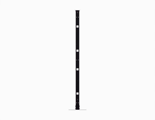 Kendall Howard 2-Post Rack, 45U with Cage Nut Rails