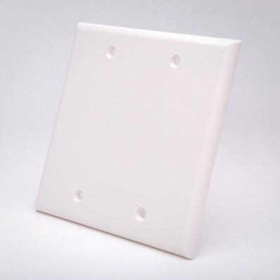 Vanco 2 Gang Blank Wall Plate