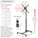 Barkan 13" - 65" Mobile TV Mount Cart - Tilt & Height Adjustment
