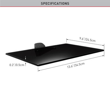 Barkan Glass Shelf for Media Devices