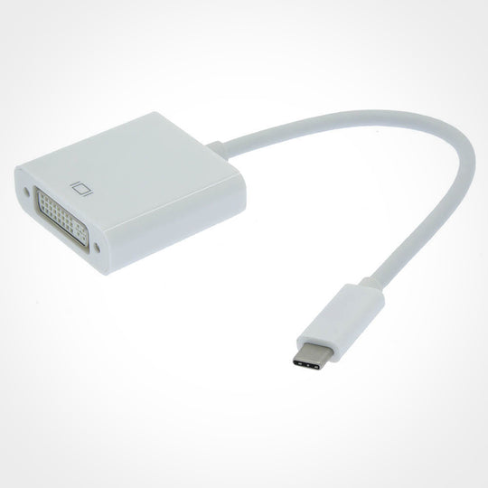USB-C to DVI Adapter - Type C USB Male to DVI Female