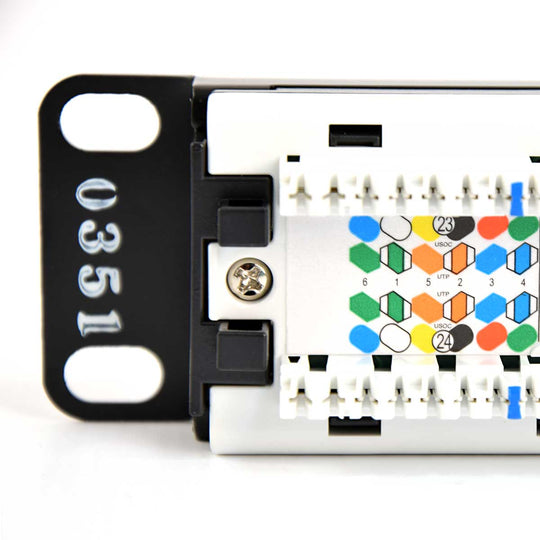 ICC ICMPP024U6 Telephone Patch Panel, 24 Port RJ-11 1U USOC Voice