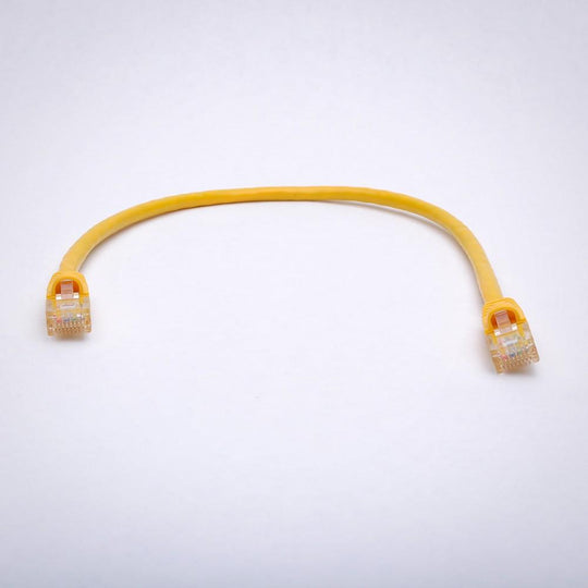 Cat6A Ethernet Patch Cable, Snagless Boot - Yellow