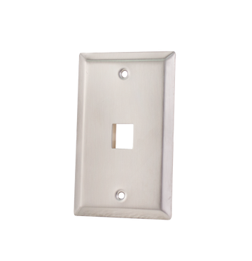 Vertical Cable Stainless Steel Keystone Wall Plate
